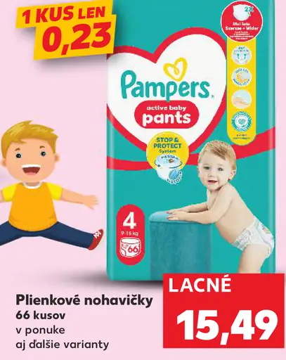 Pampers plienkové nohavičky