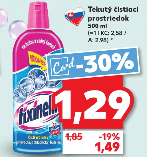 Fixinela čistiaci prostriedok