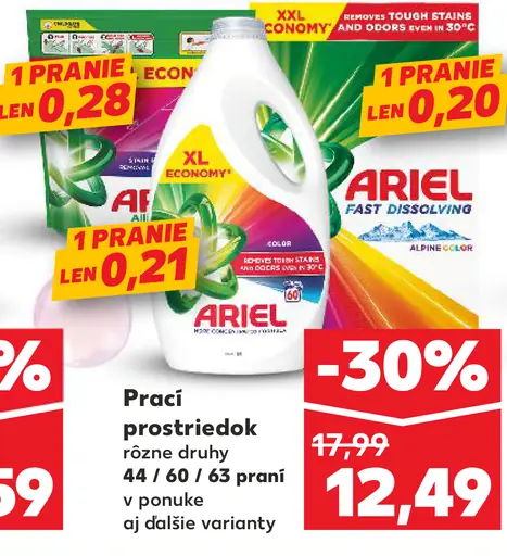 Ariel prací prostriedok