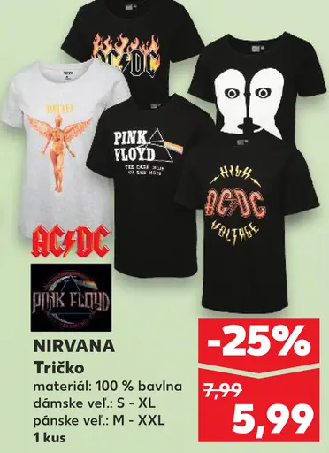 Nirvana Tričko