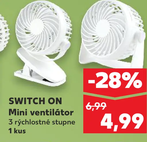 Switch On Mini ventilátor