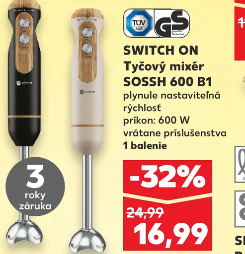 Switch On Tyčový mixér SOSSM 600 B2