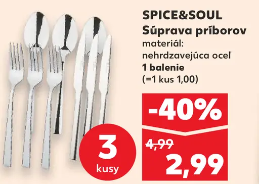 SPICE&SOUL Súprava príborov