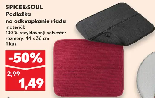 SPICE&SOUL Podložka na odkvapkávanie riadu