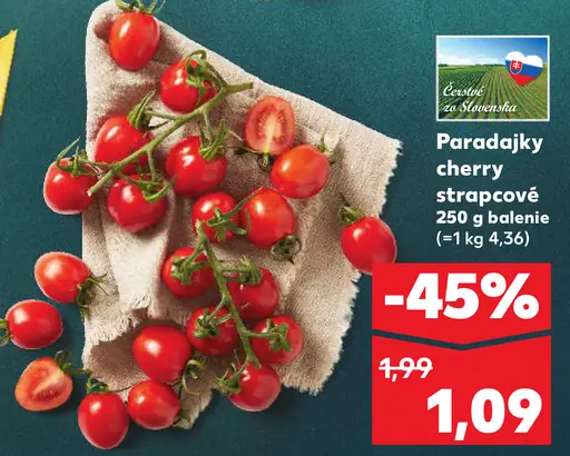 Paradajky cherry strapcové