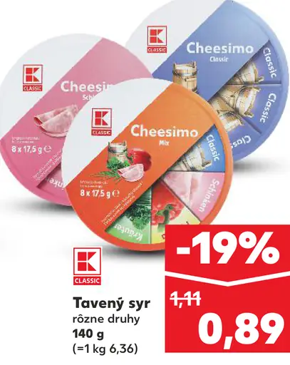 K-Classic Tavený syr