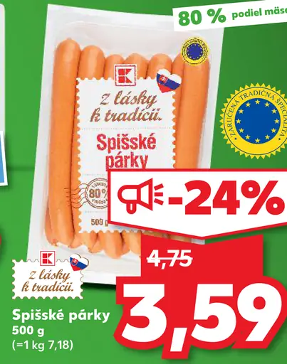Z lásky k tradícii Spišské párky