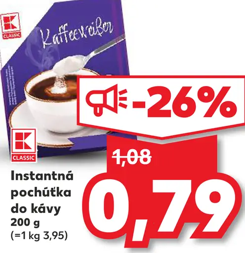 Instantná pochúťka do kávy