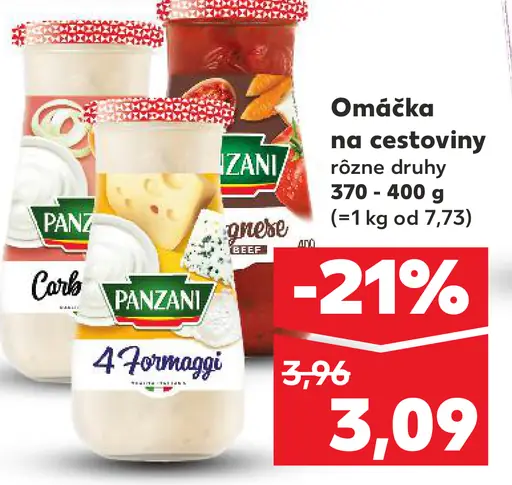 Omáčka na cestoviny rôzne druhy