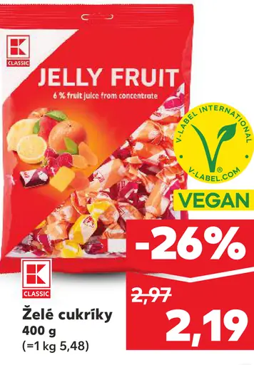 K-Classic Želé cukríky