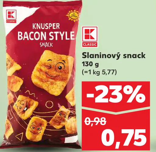 Knusper Bacon Style Slaninový snack