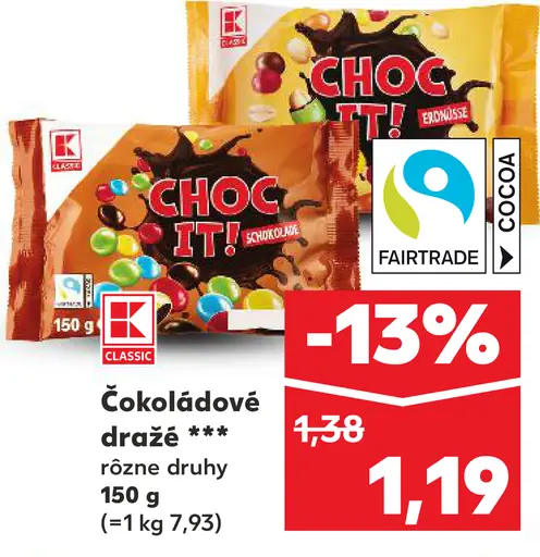 K-classic Čokoládové dražé