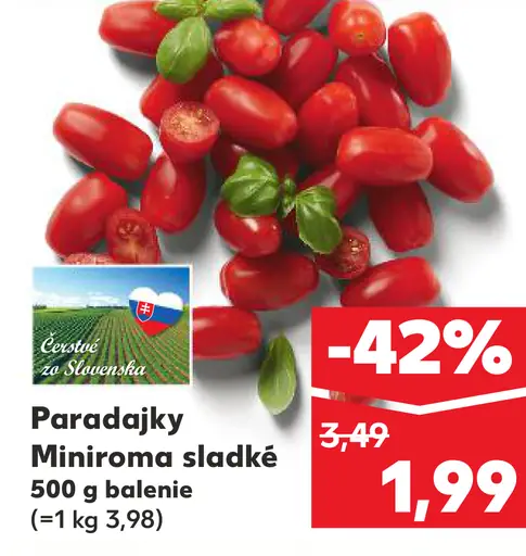 Paradajky Miniorama sladké
