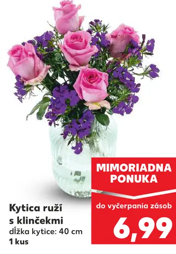 Kytica ruží s klinčekmi