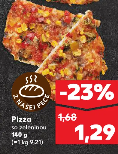 Pizza so zeleninou