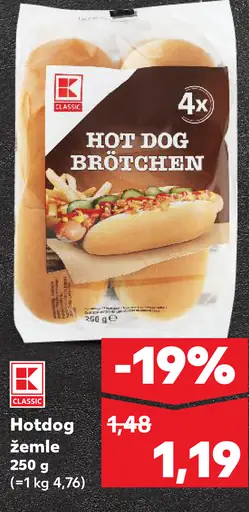 K-Classic Hotdog Žemle