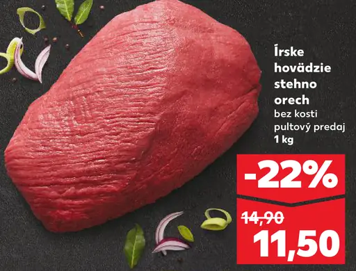 Írske hovädzie stehno orech
