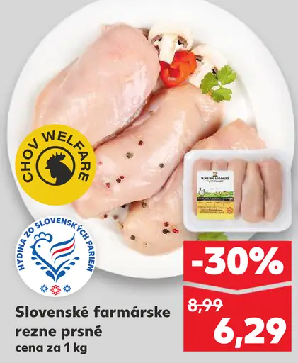 Slovenské farmárske rezne prsia