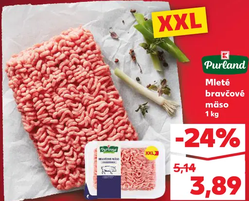 Purland Mleté bravčové mäso