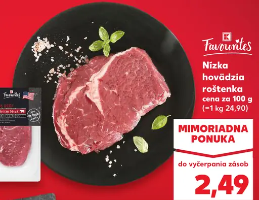 Favourites Nízka hovädzia roštenka