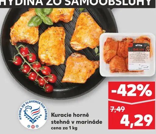 Purland Kuracie horné stehná v marináde