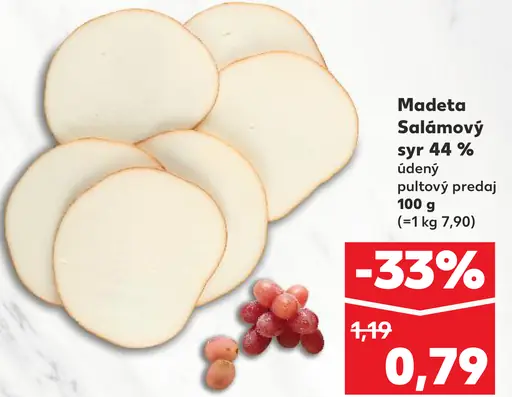 Madeta Salámový syr 44 %