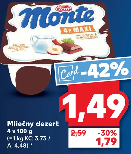 Zotta Mliečny dezert