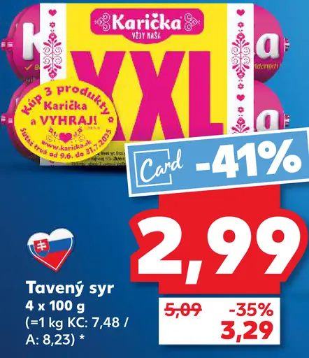 Karička črievko Tavený syr