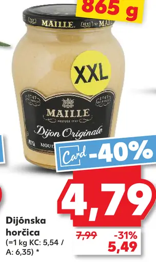 Maille dijonská horčica