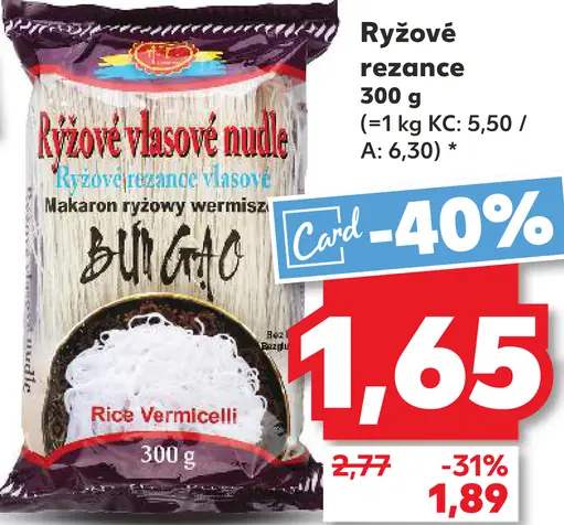 Bulaga ryžové rezance