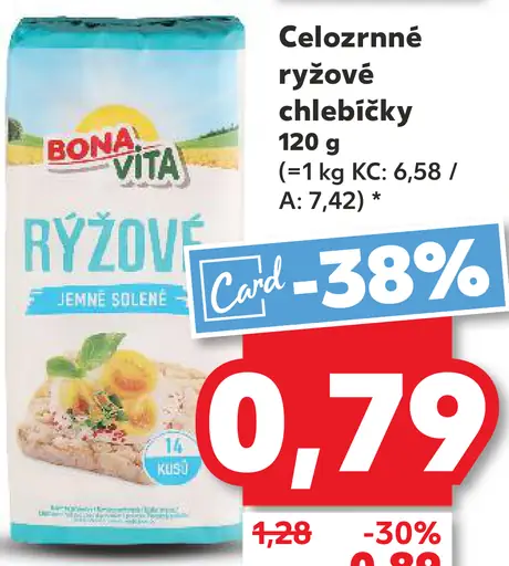 Bonavita celozrnné ryžové chlebíčky