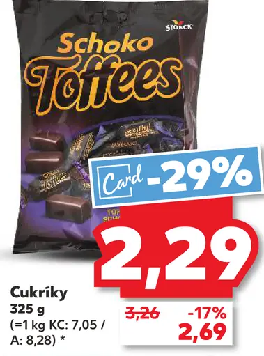 Schoko Toffees cukríky