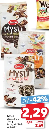 Emco mysli čokoláda a orechy