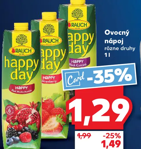 Rauch Happy Day Brusnicový nápoj