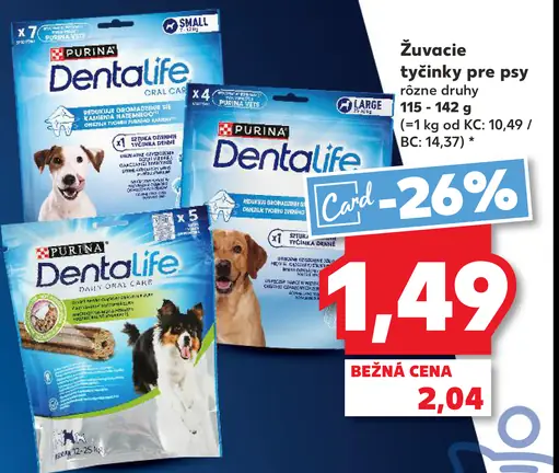 Purina DentaLife Žuvacie tyčinky pre psy