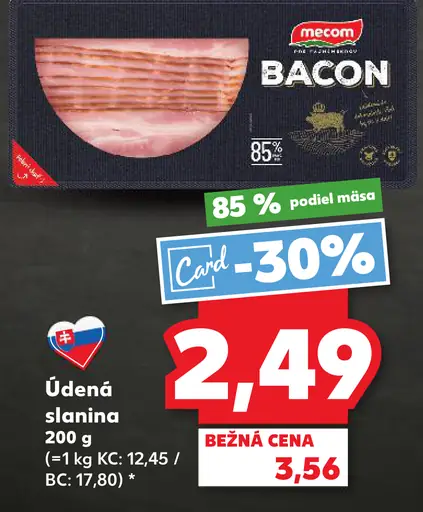 Mecom Údená slanina na opekanie