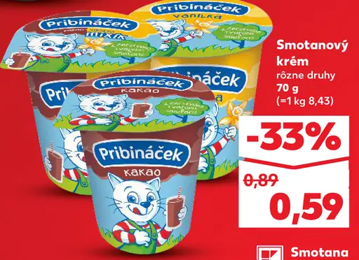 Pribináček smotanový krém