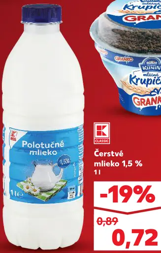 K-Classic Čerstvé mlieko