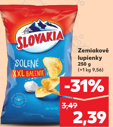 Slovakia zemiakové lupienky solené