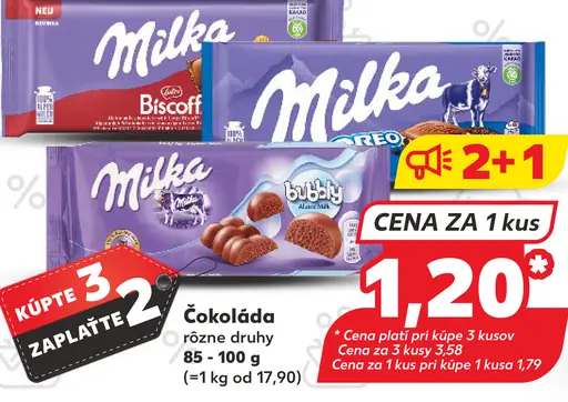 Milka Mliečna čokoláda