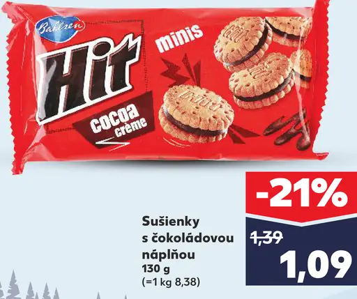 Bahlsen Hit minis cocoa crème