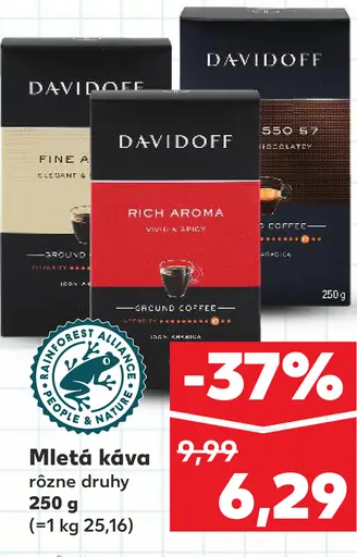 Davidoff Mletá káva