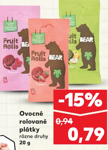Ovocné rolované plátky
