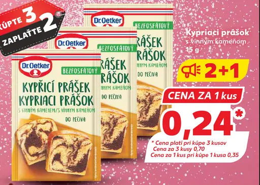 Dr. Oetker Kypriaci prášok bez fosfátov