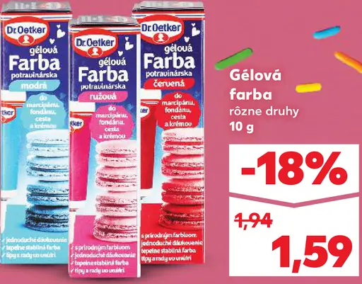 Dr.Oetker gélová farba