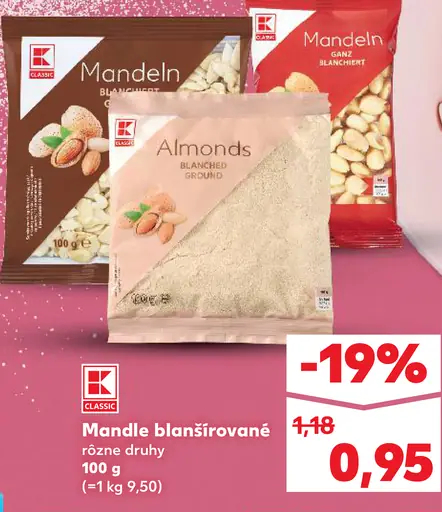 K-Classic Mandle blanšírované