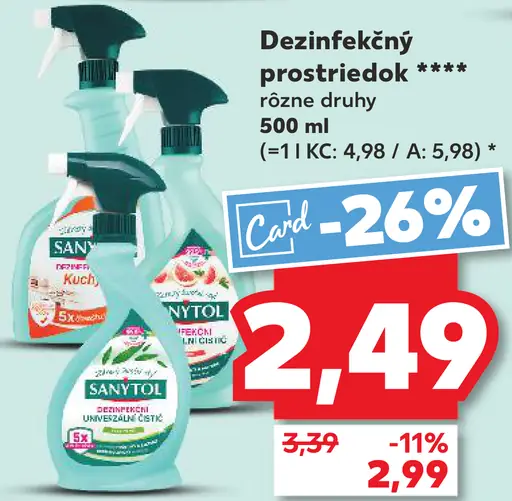 Sanytol Dezinfekčný prostriedok