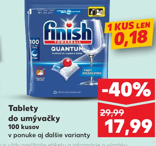 Finish Tablety do umývačky riadu