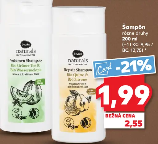 Bevola naturals šampón