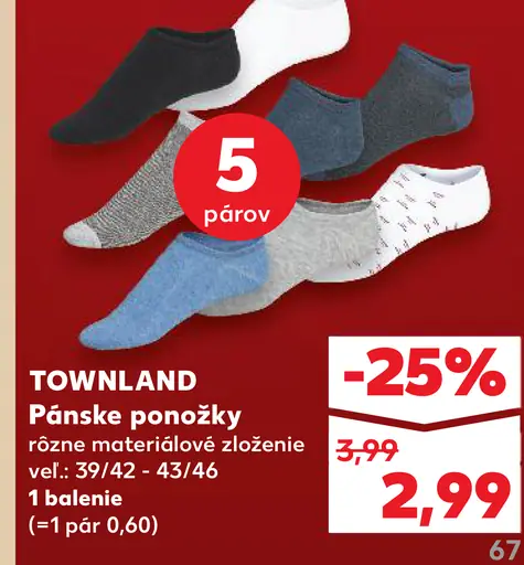 TOWNLAND Pánske ponožky